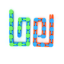 24/48 links tracks snap and click fidget toys sensory kids snake puzzles stress relief